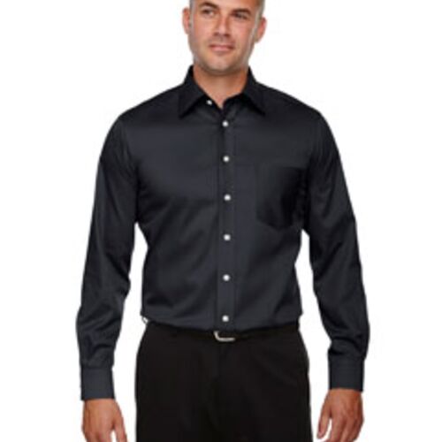 Men's Crown Collection® Tall Solid Stretch Twill Woven Shirt Thumbnail